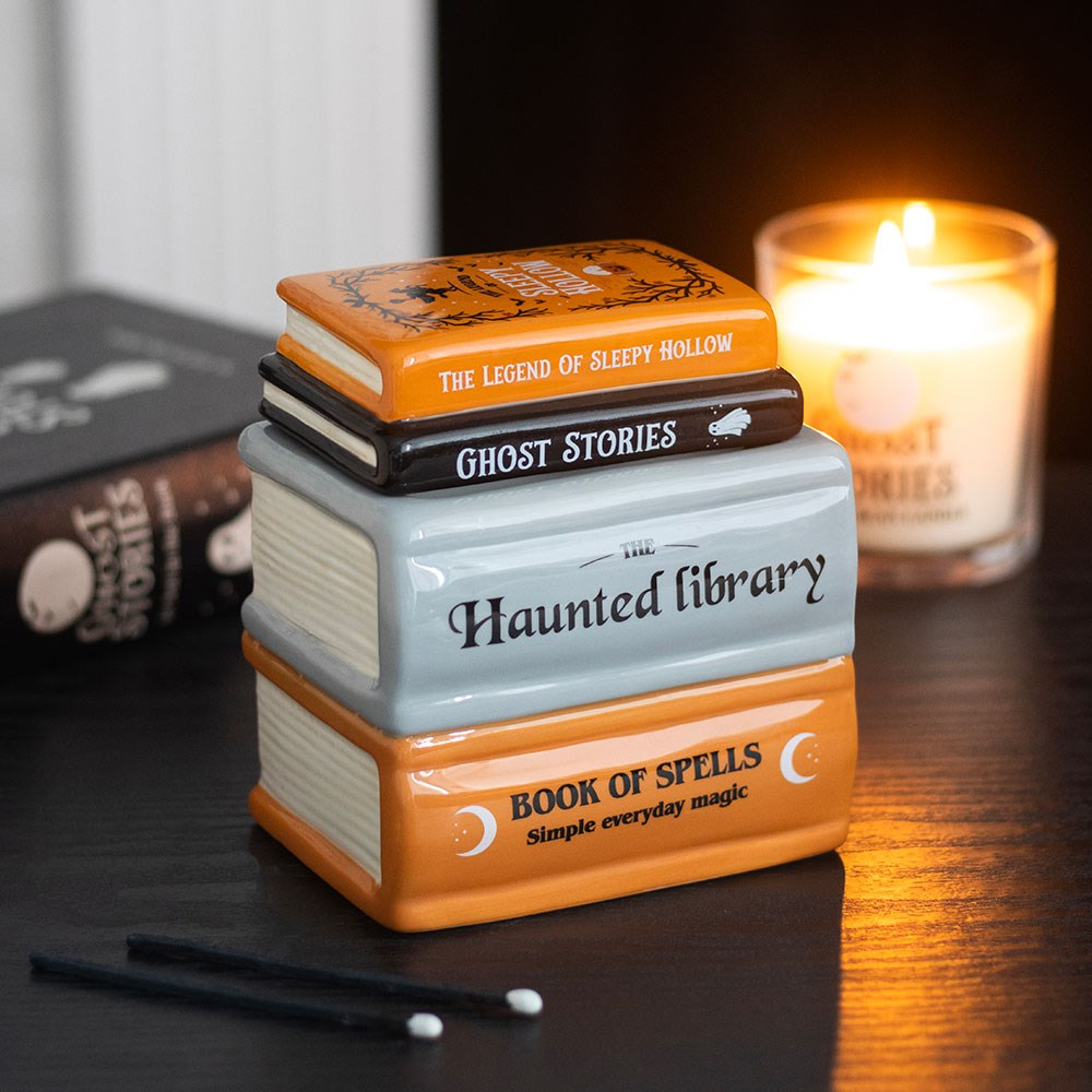 The haunted library wax burner