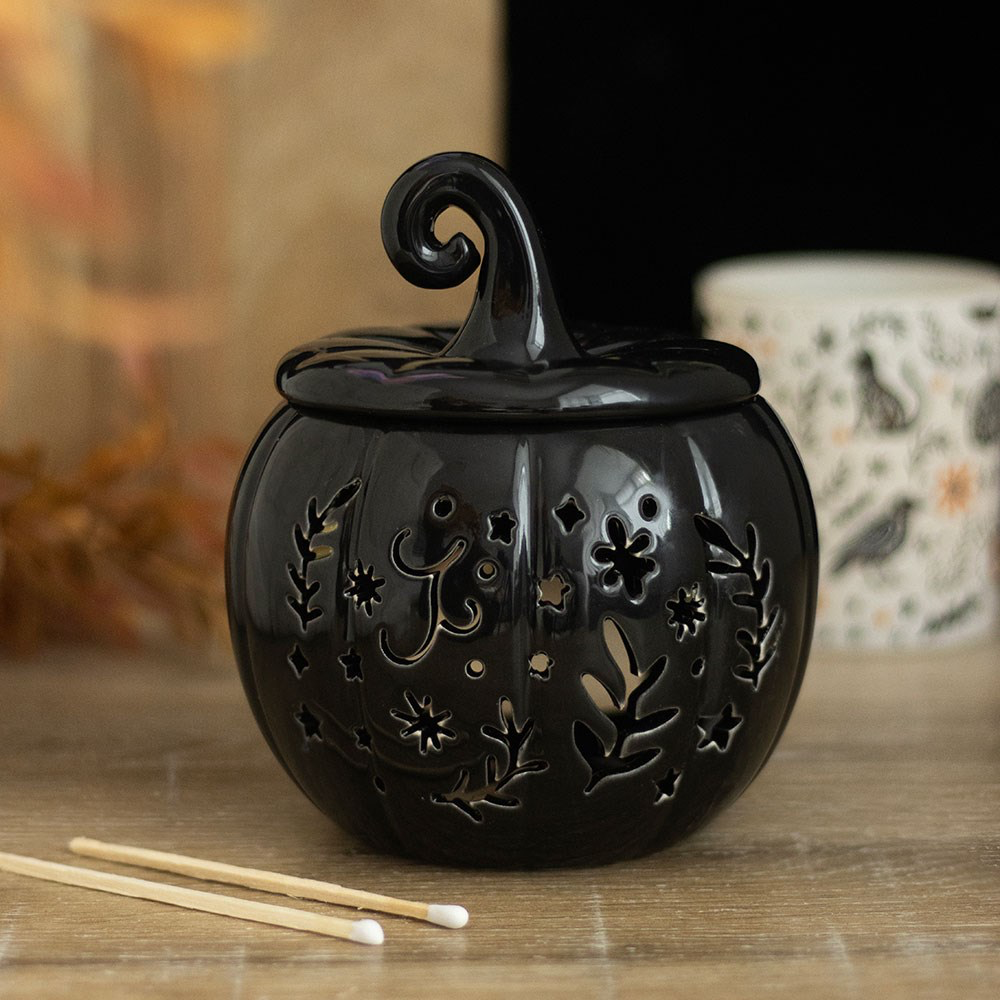 pumpkin ceramic oil burner