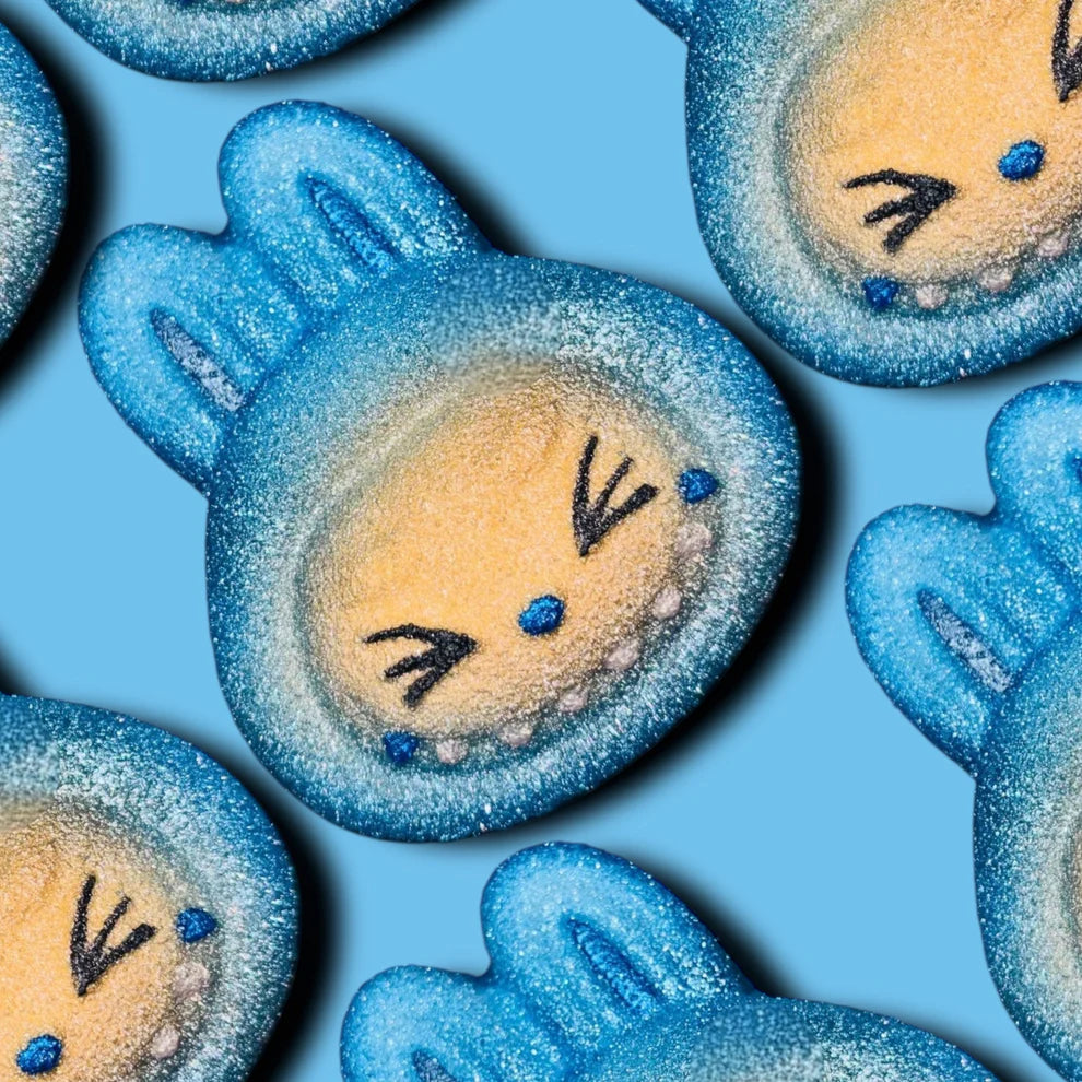 blue labubu bath bomb