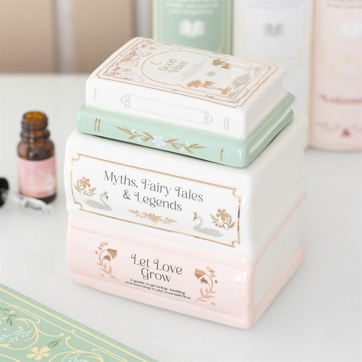 fairytale book stack burner