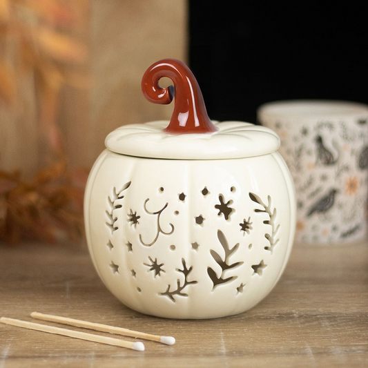 pumpkin ceramic oil burner