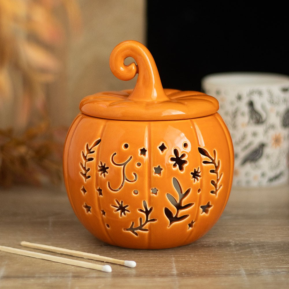 pumpkin ceramic oil burner