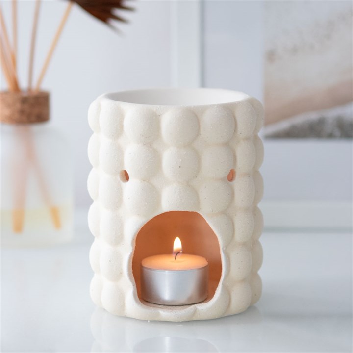 Cream Speckle Bubble Ceramic Oil Burner