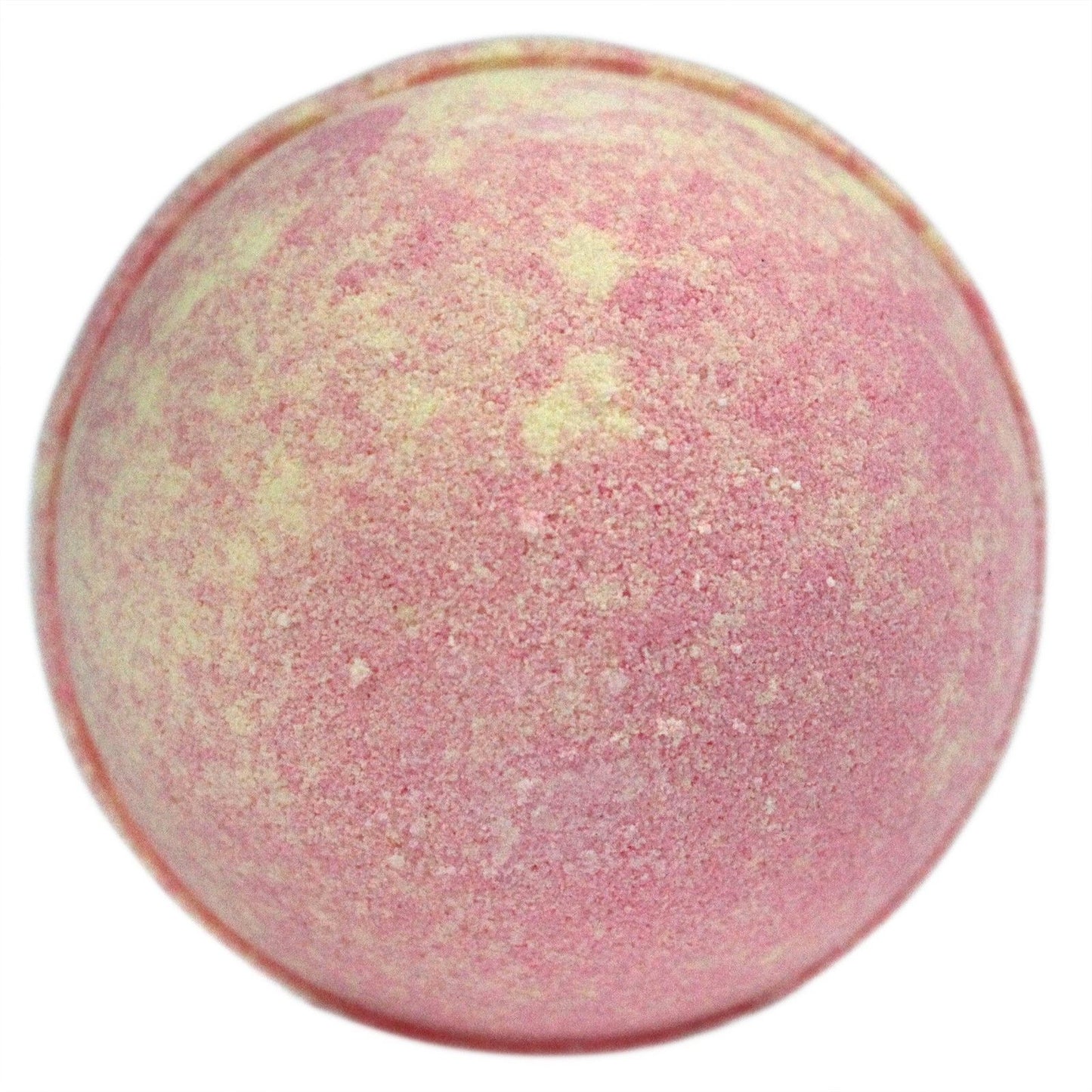 Pink and yellow bath bomb 