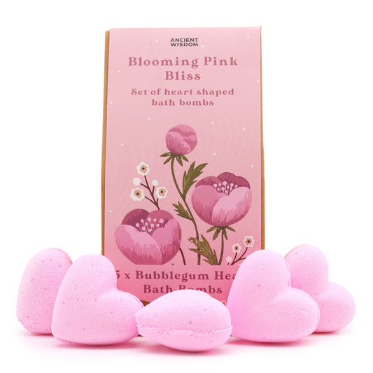 Pink Heart Bath Bomb – Sweet Floral Scent