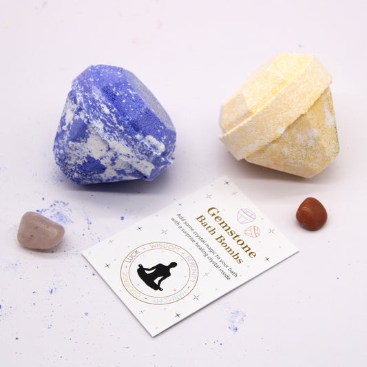 Gemstone bath bomb