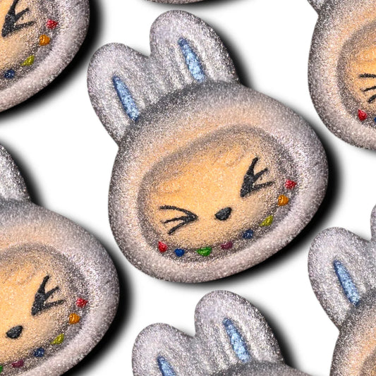 grey labubu bath bomb