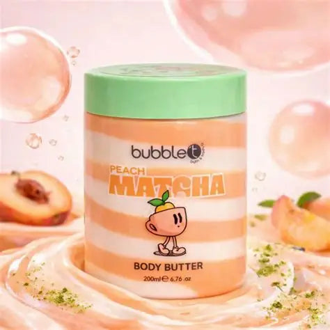 bubble t peach matcha body butter