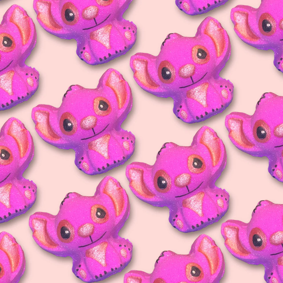 stitch inspired bath bomb