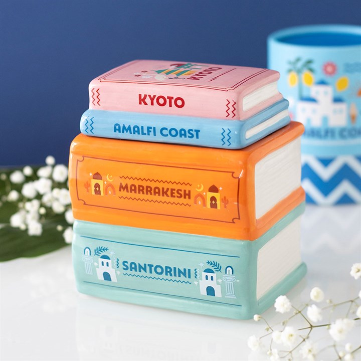 Travel book stack burner