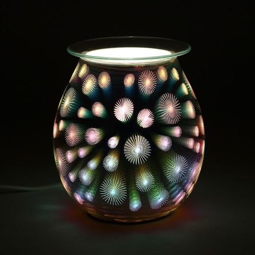3D Starburst Electric Oil Burner | Light-Up Wax Warmer